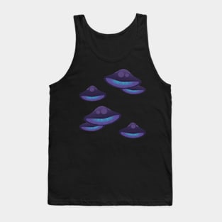 Purple Psilocybin Magic Mushrooms Psychedelic Shrooms Fungi Tank Top